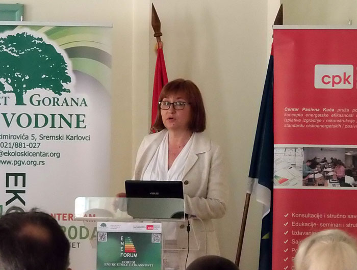 ENEF forum, panel diskusija, Jasminka Pavlović, Ministarstvo građevine i urbanizma